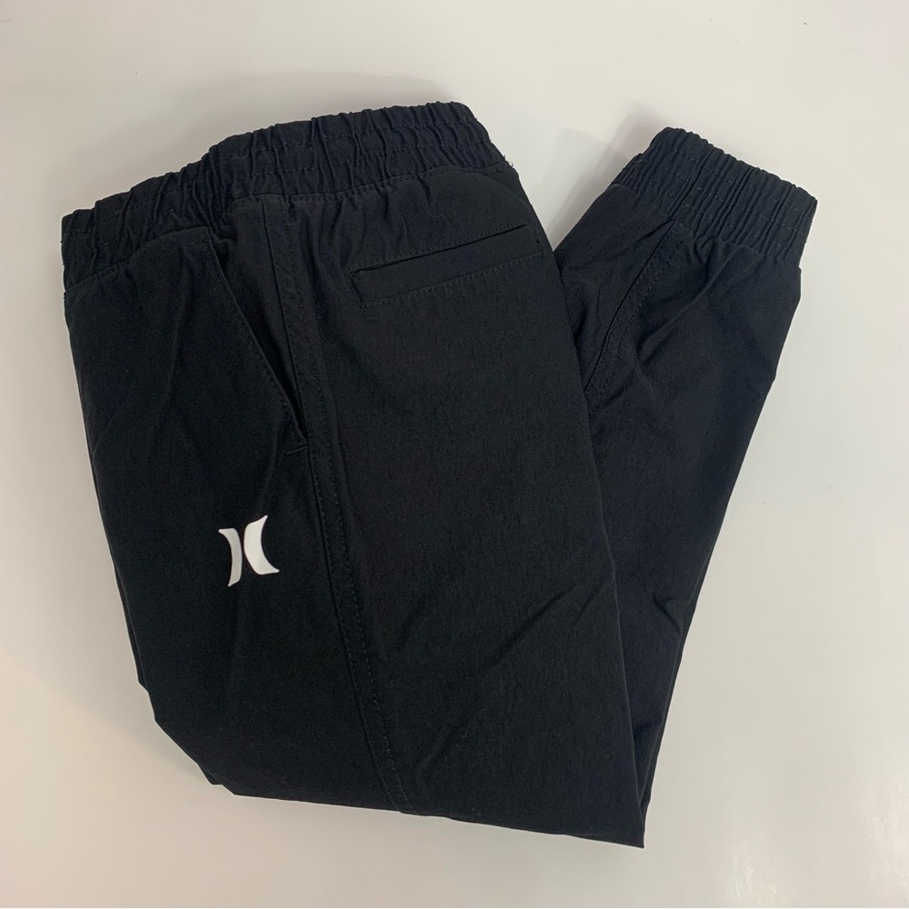 Hurley Kids Black Dress Pants Joggers Elastic Waist and Ankles Black Size 5/6